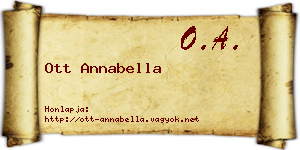 Ott Annabella névjegykártya
